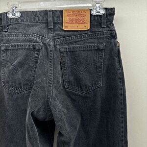 Vintage Levi's Jeans Women 12 M Fits 28x30 Black 551 Relaxed Tapered Mid 90s USA